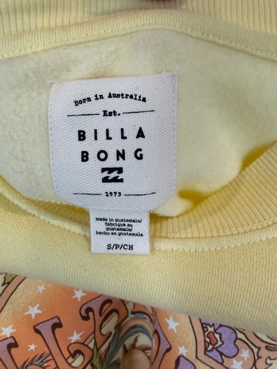 Billabong Yellow Retro Surf Graphic Sweatshirt - Picture 6 of 6